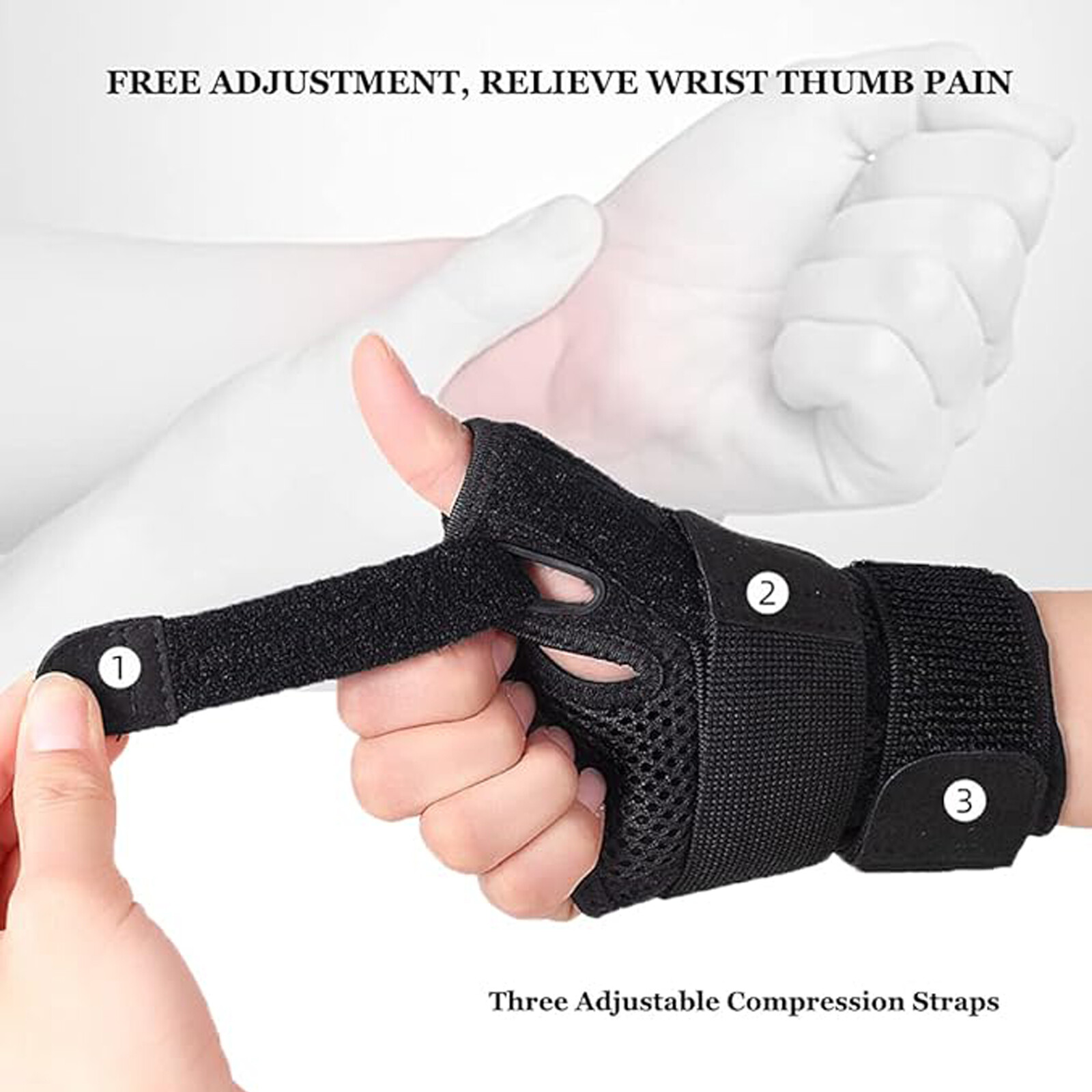 Left Right Hand Thumb Wrist Support Brace Splint Carpal Tunnel Sprain Arthritis