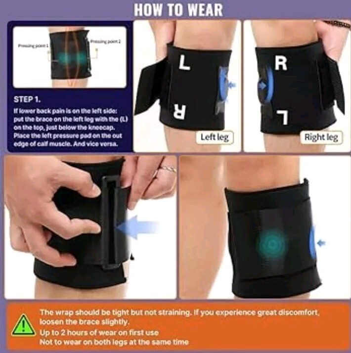 Acupressure System – Sciatica Pain Relief Brace for Sciatic Nerve Sleeve
