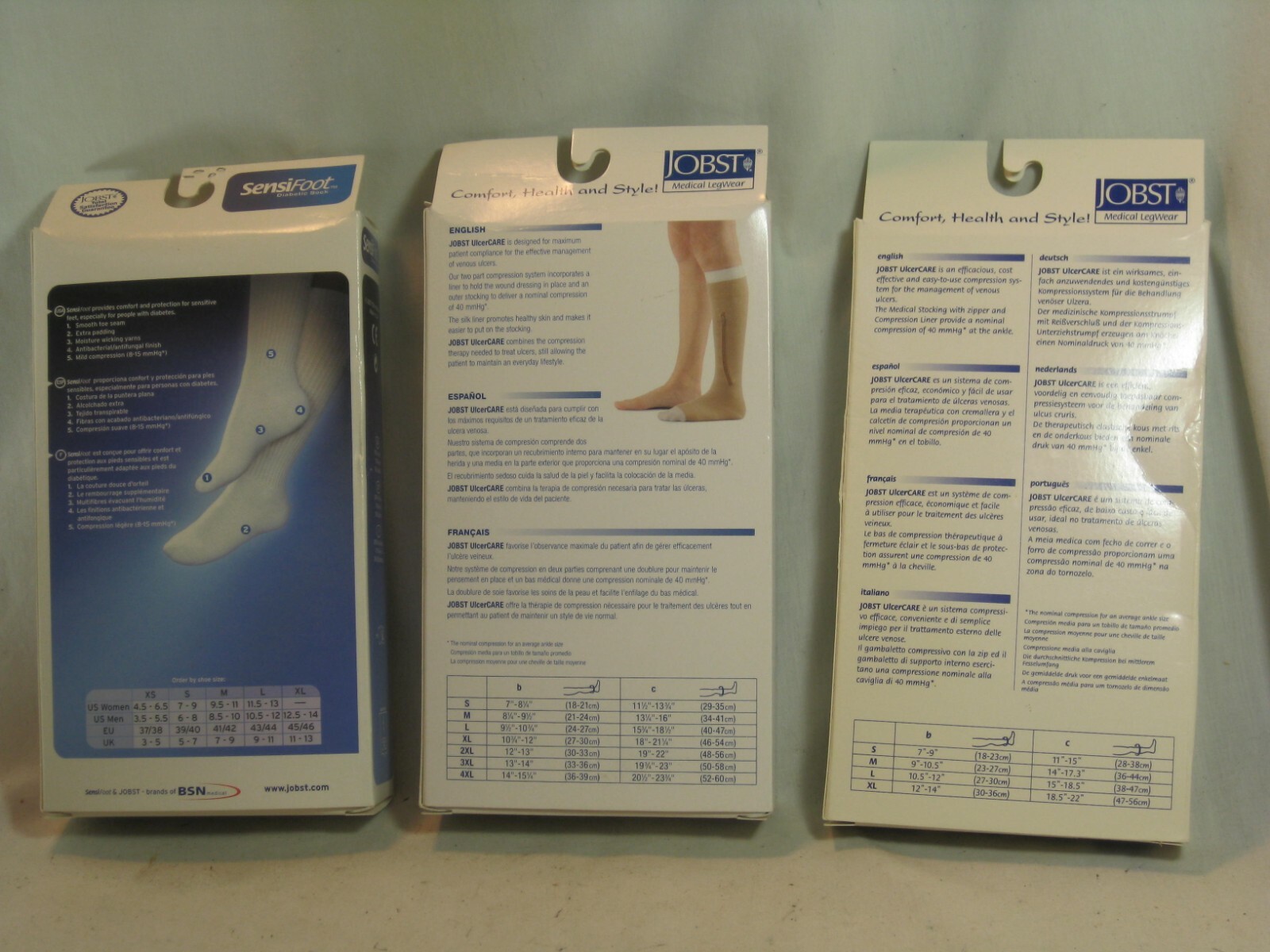 3 JOBST Medical LegWear Medium lot 114486 110832 114451 Knee High OT CL LT CT