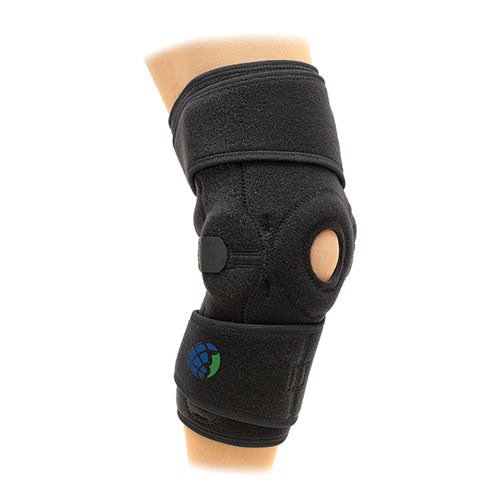 Cross-Fit Universal Hinged Knee Brace – Black, Fits 12–24″ Knee