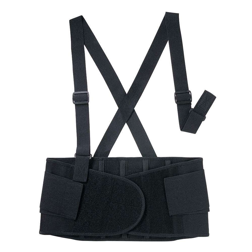 CONDOR 3RUZ4 Back Support,Black,Elastic,L 3RUZ4