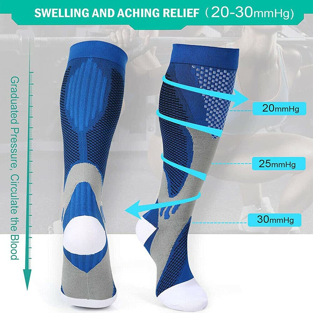 Compression Socks Stockings Knee High Medical 20-30 mmHG S/M – X/XL Womens Mens