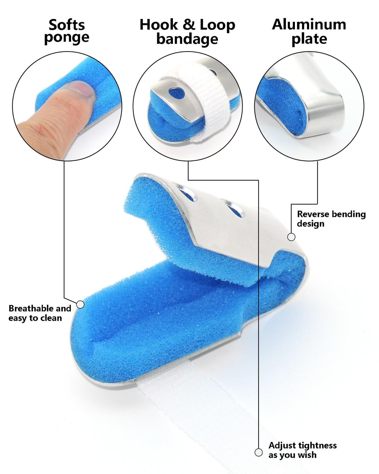 Taroyqasul Pinky Finger Splints, 3 Pcs Metal Finger Splint Support Braces For…