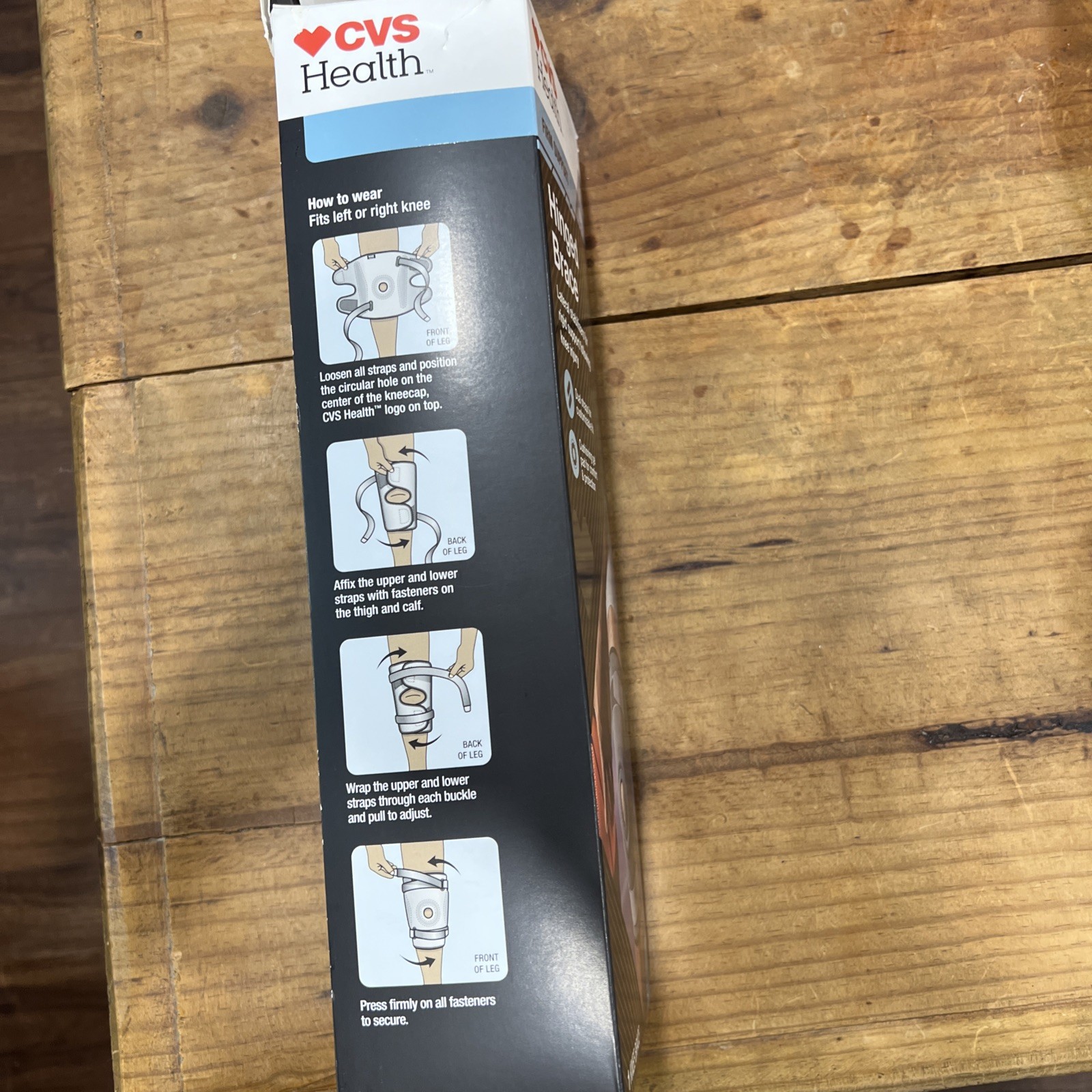 CVS Health Hinged Knee Brace – Firm Support, One Size