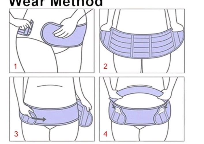 Pregnancy Support Belt Maternity Belly Band Back Pain Relief Adjustable Pink NEW