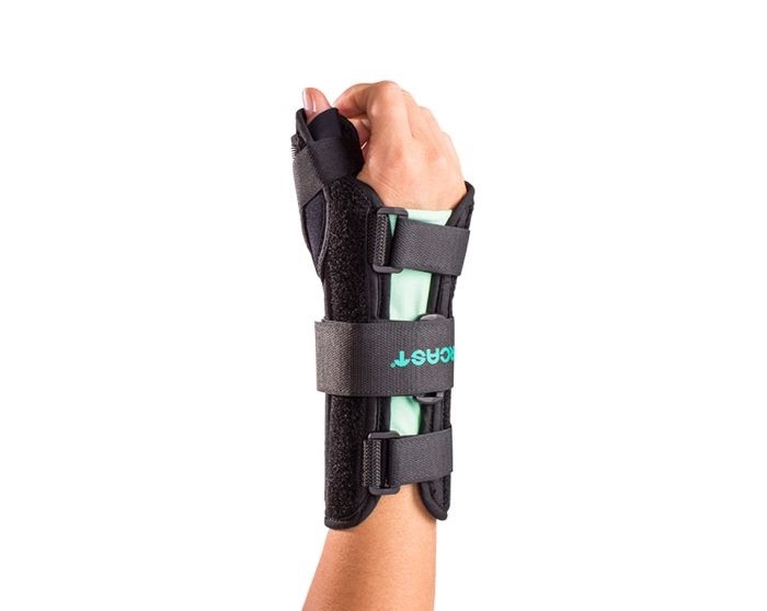 Aircast A2 Wrist Brace w Thumb Spica, Large, Right, Customizable Fit, 05WTLL