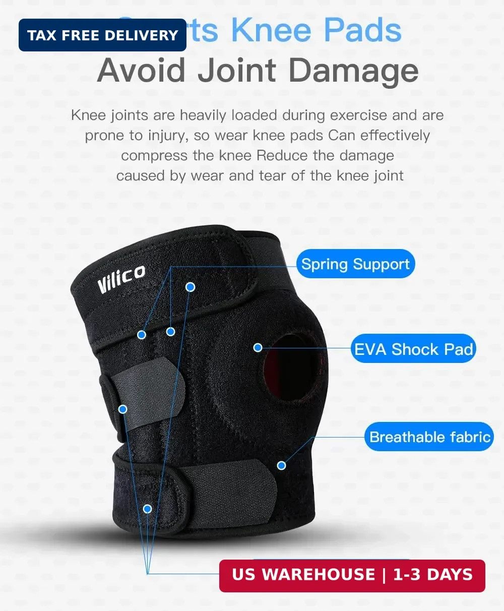 SUJAYU Knee Brace for Women Men with Side Stabilizers, Knee Braces for Knee Pain