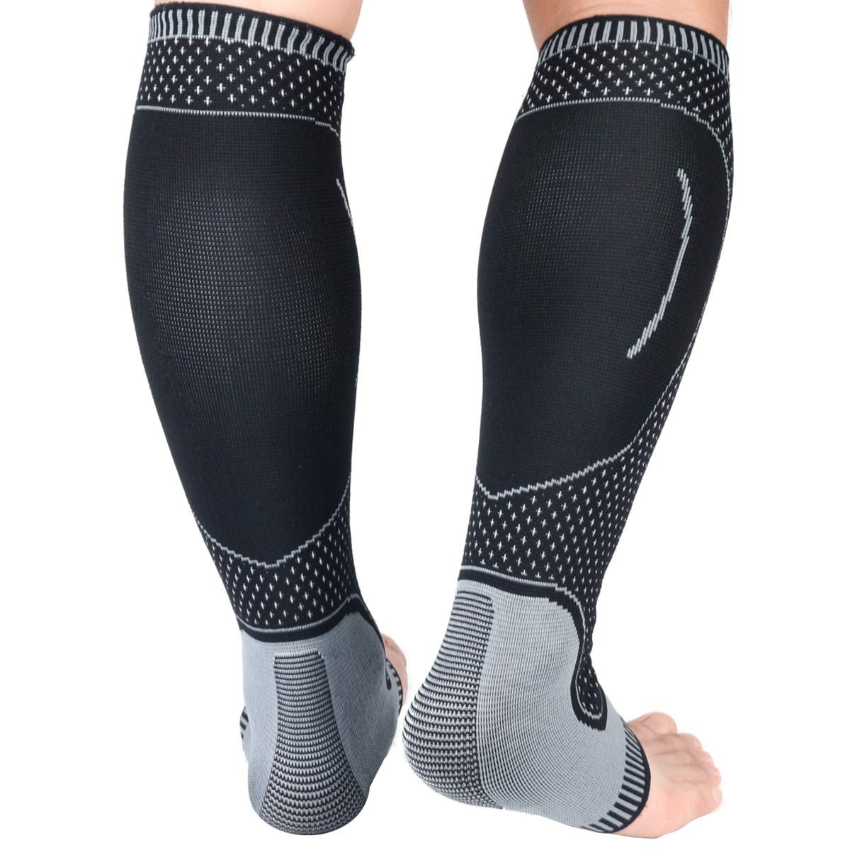 Compression Socks Calf Foot Sleeves for Ankle Heel Plantar Fasciitis Support …