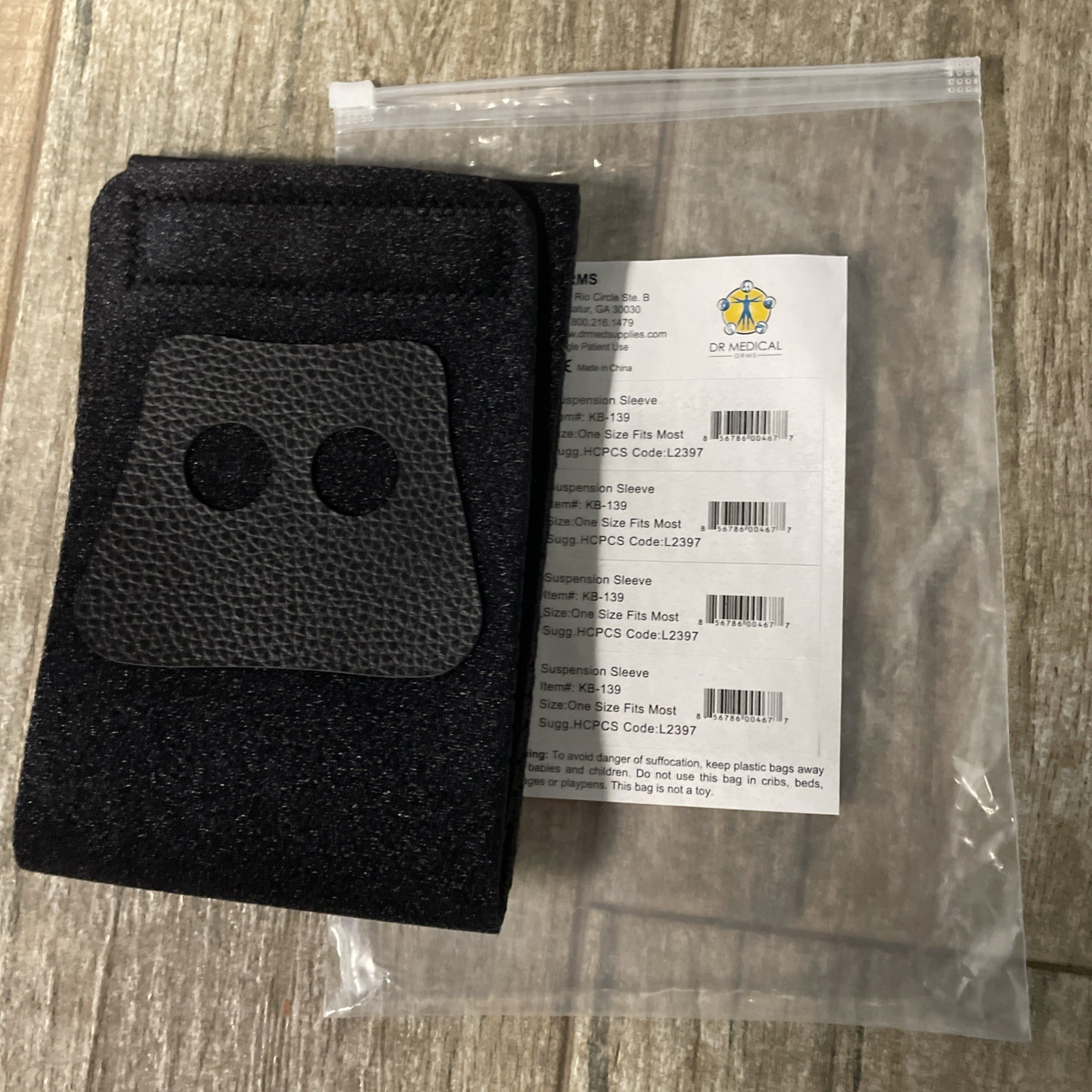 T DR Medical Suspension Sleeve KB-139 Black One Size – OA Reliever Knee Brace