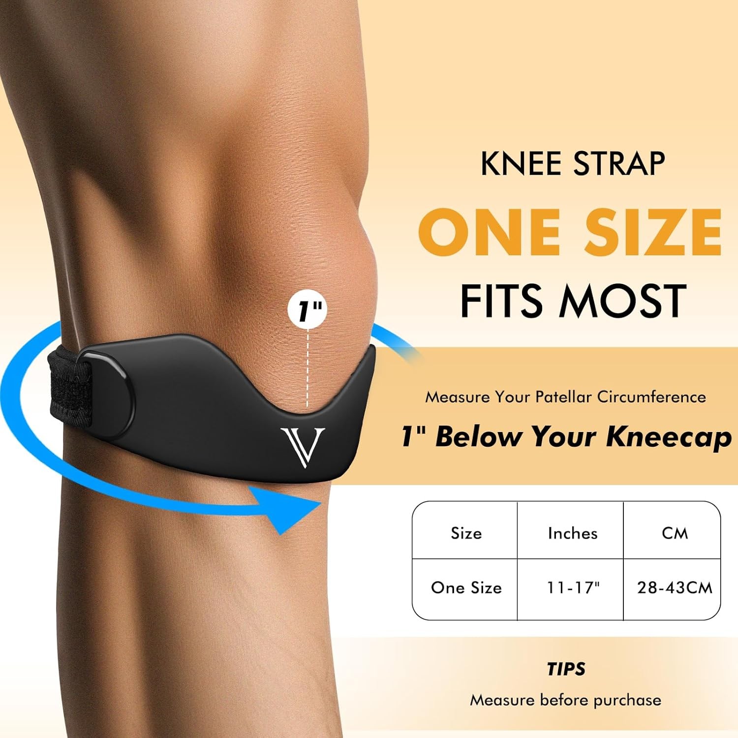 Adjustable Knee Brace Patellar Support Strap