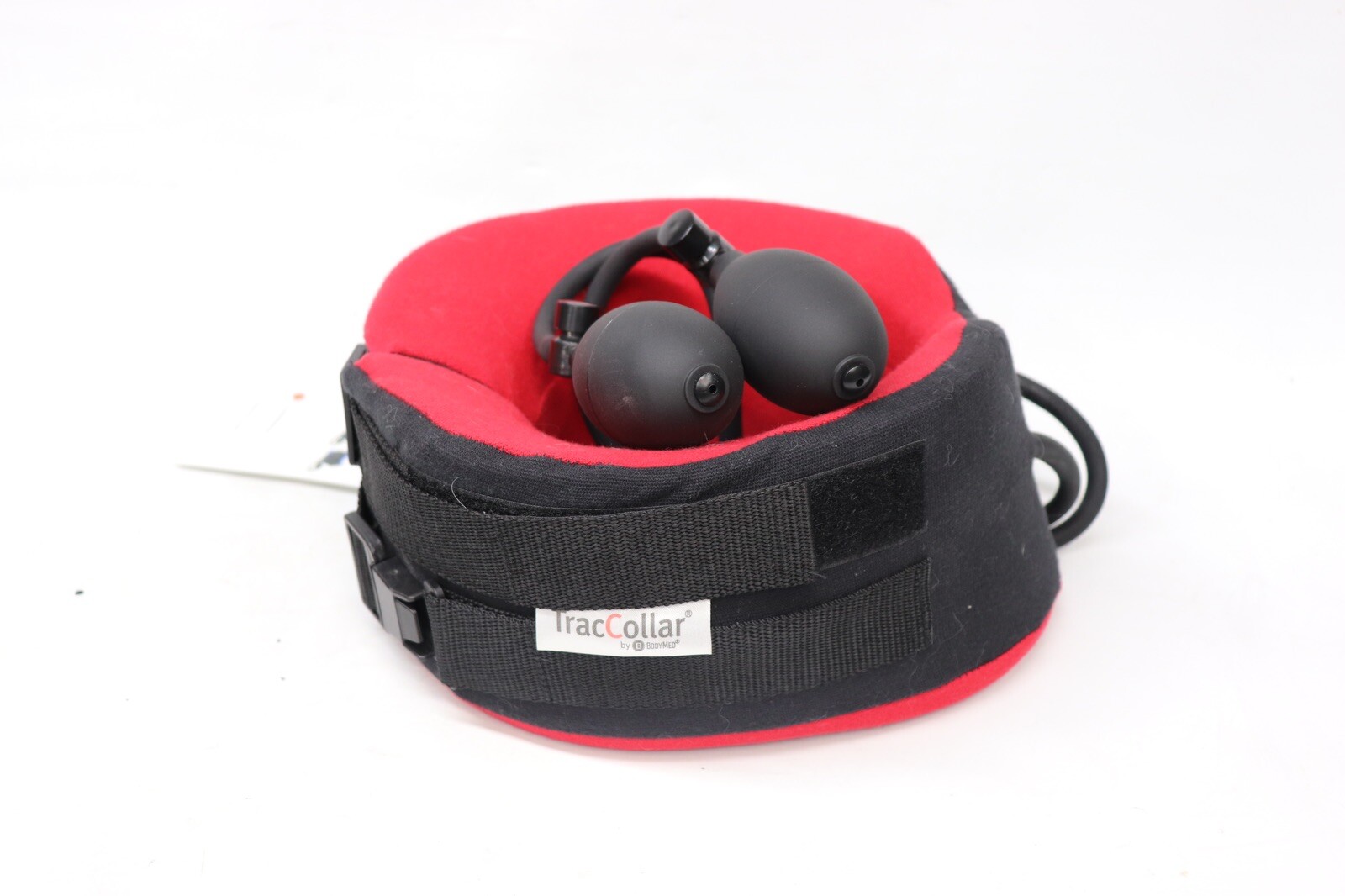TracCollar Inflatable Neck Traction Device Small/ Medium Red very clean w tags