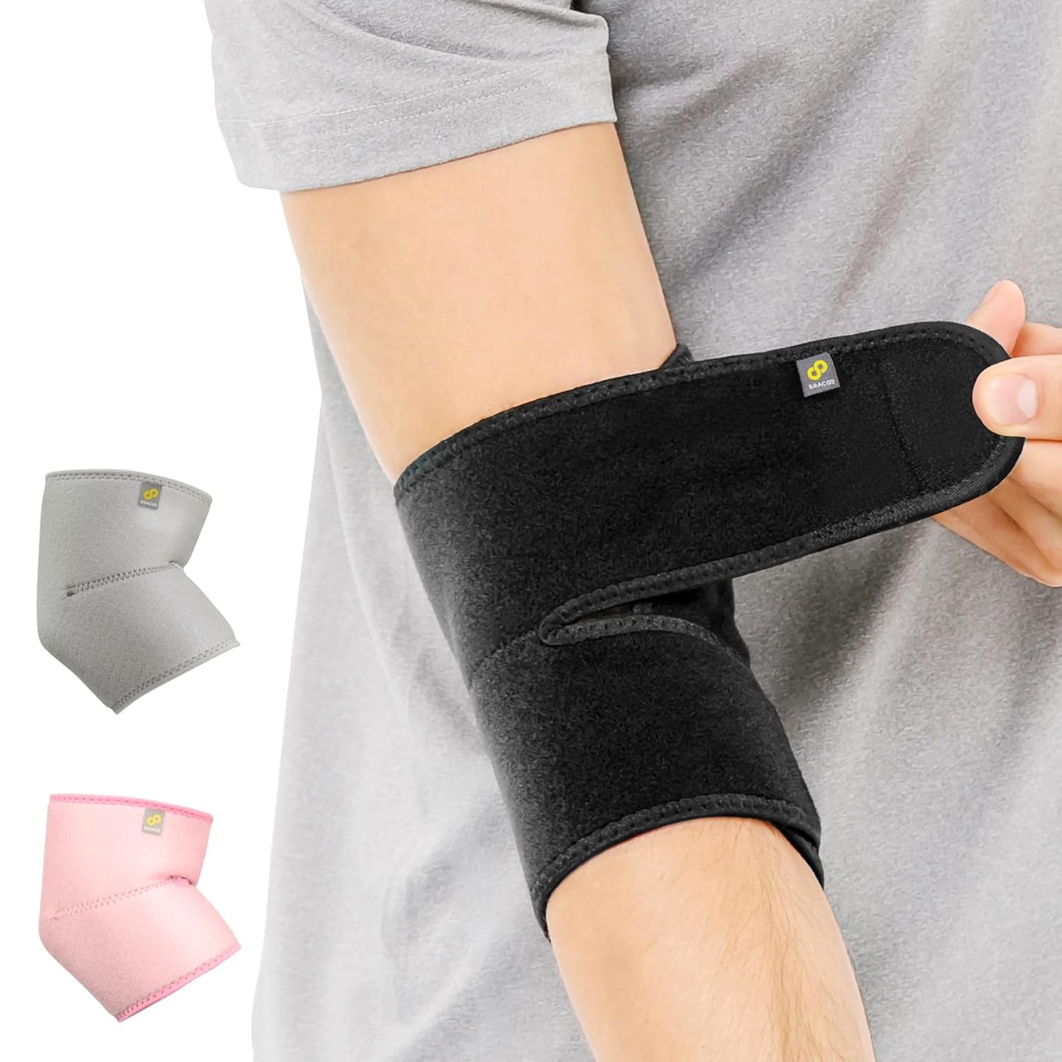 Elbow Brace Tendonitis Women Men Tennis Elbow Compression Sleeve Wrap Support