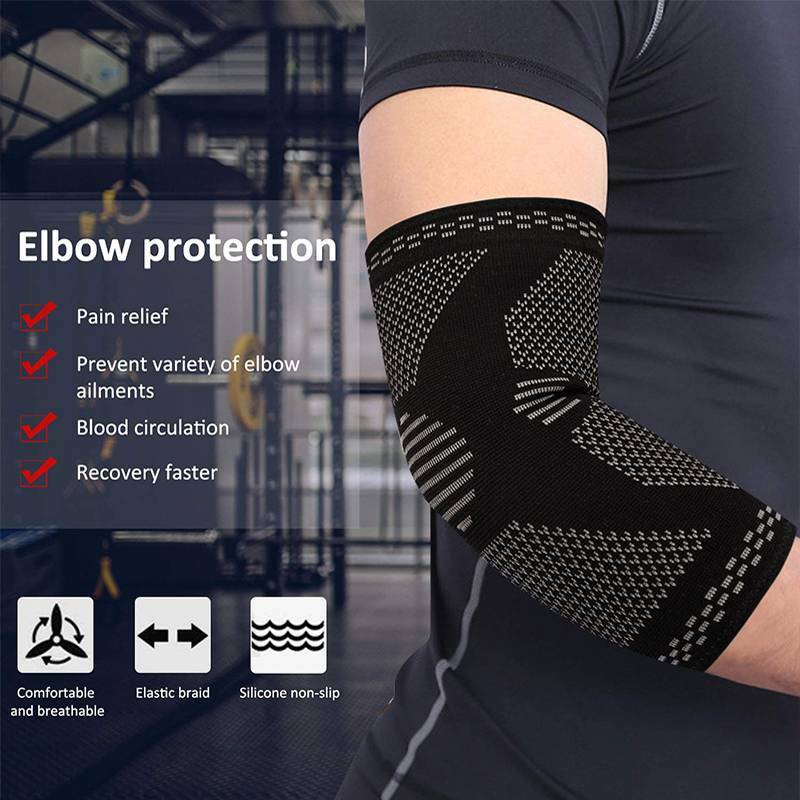 Elbow Support Brace Copper Compression Sleeve for Joint Arthritis Pain Relief US