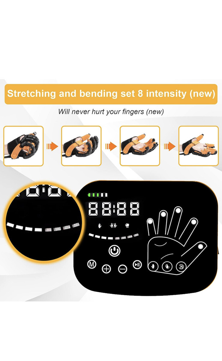 Upgraded Hand Function Rehabilitation Robot Gloves for Stroke Hemiplegia Trainer