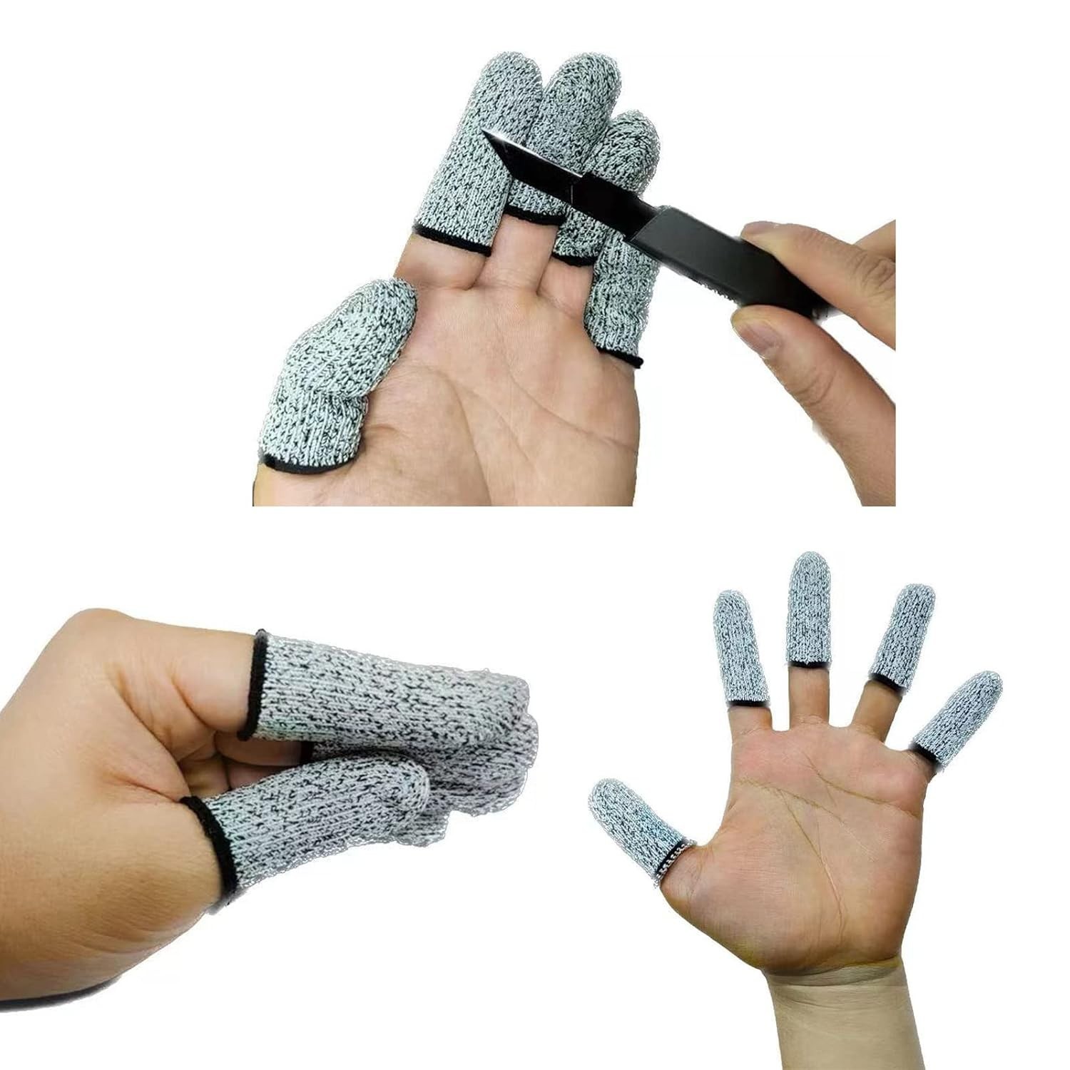 14pcs Cut-Resistant Finger Cots – Reusable Anti-Cut Protectors for All Tasks