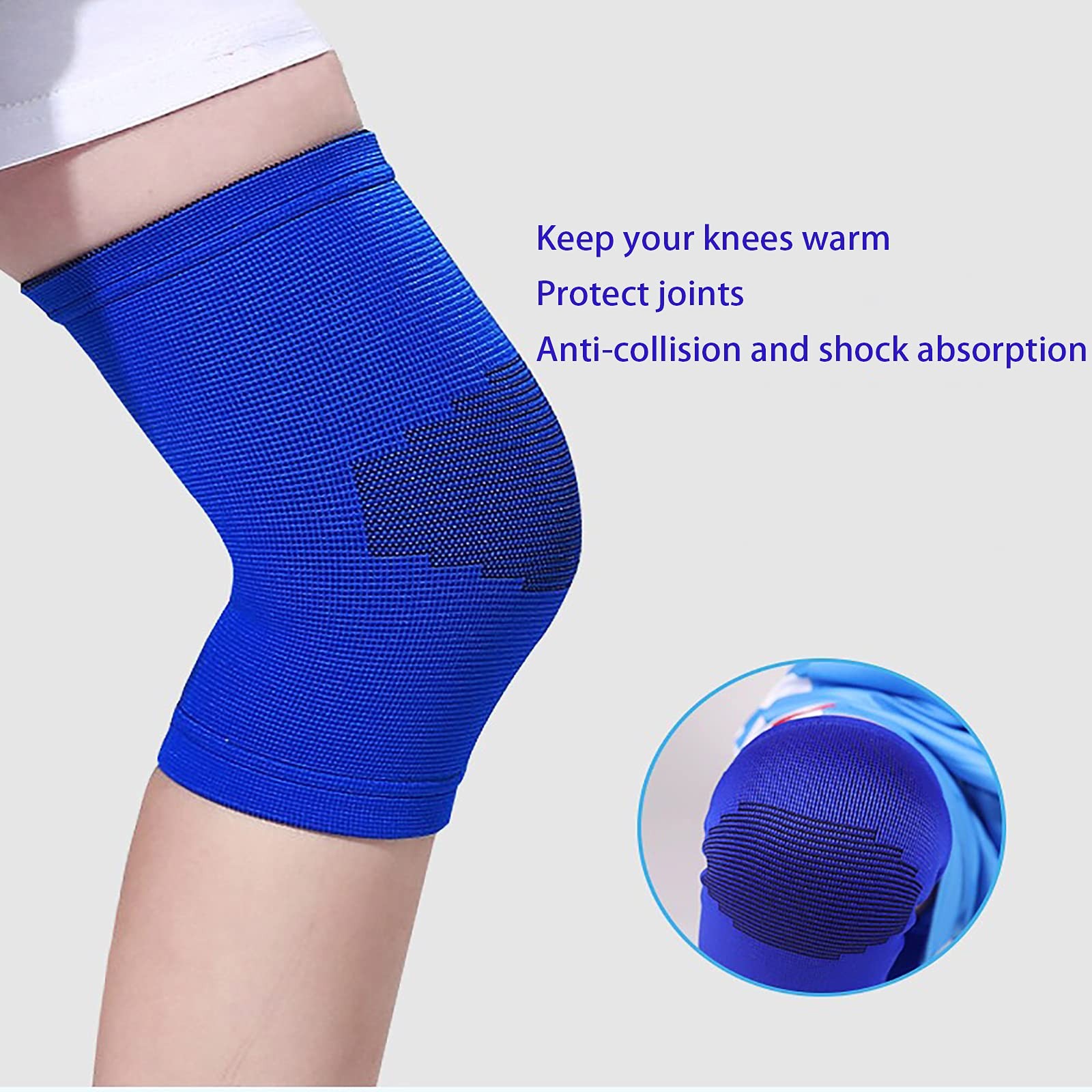 Black Small Kids Knee Brace Support Sport Protectors For Children Pair