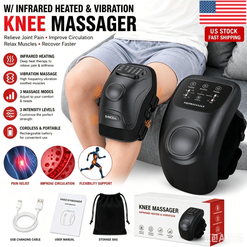 Foot Knee Massager 660nm 850nm Near Infrared LED Red Light Thrapy Panel for Body