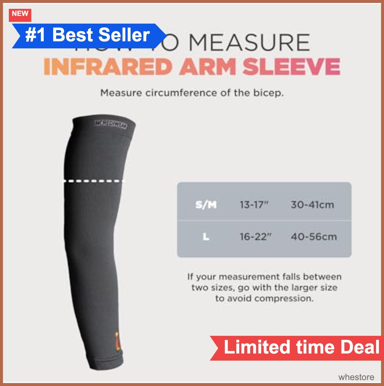 Arm Compression Sleeve Anti Inflammatory Pain Relief Muscle Recovery for Men