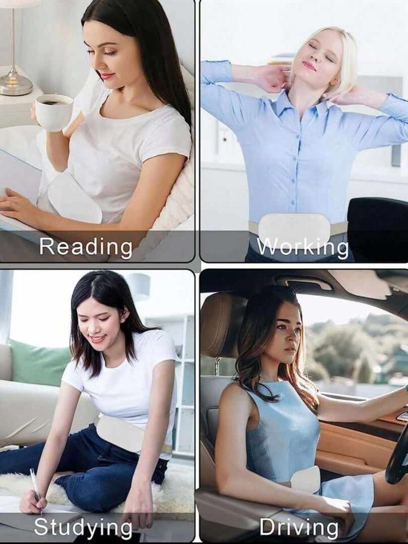 t9* Uterus Heating Belt Menstruation Stomach Warm Belt Compress Therapy OSFM