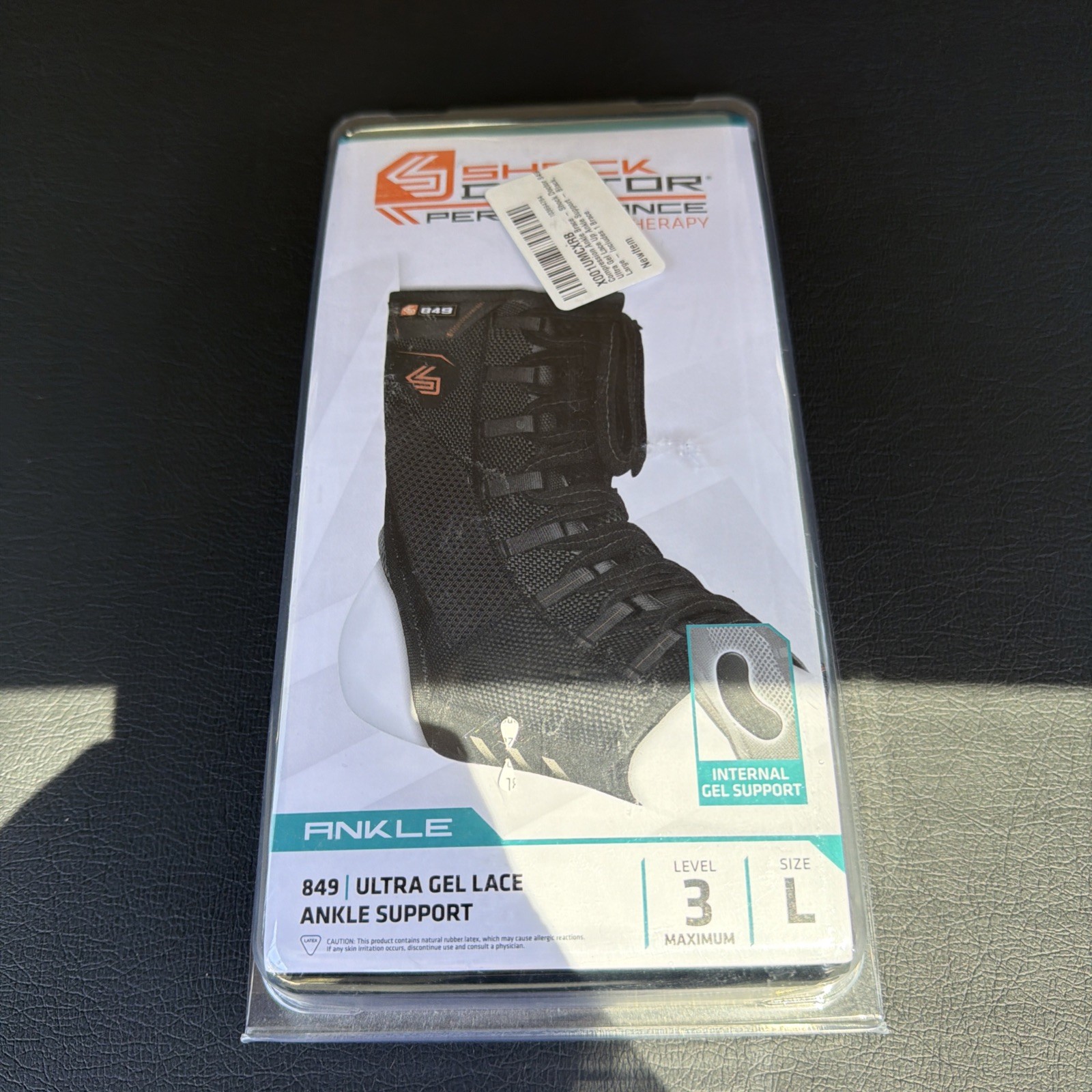 Shock Doctor Performance Sports Therapy Ankle Support Brace Ultra Gel Lace Large