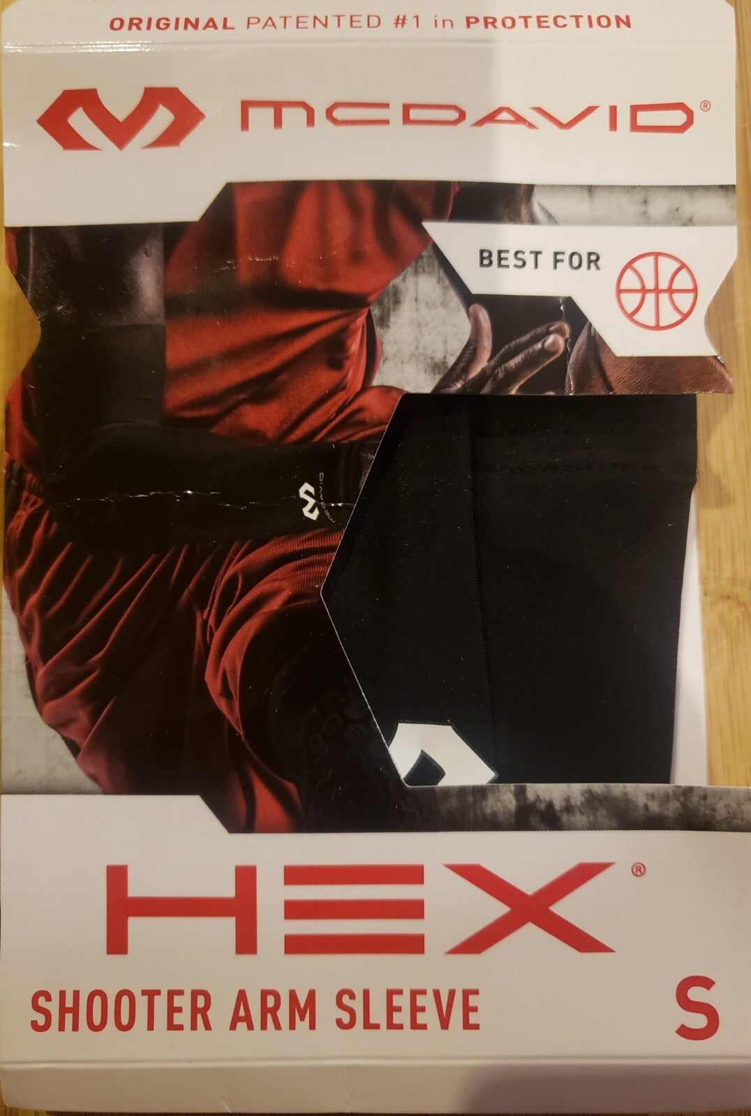 McDavid HEX Protective Shooter Arm Sleeve – Black- Small
