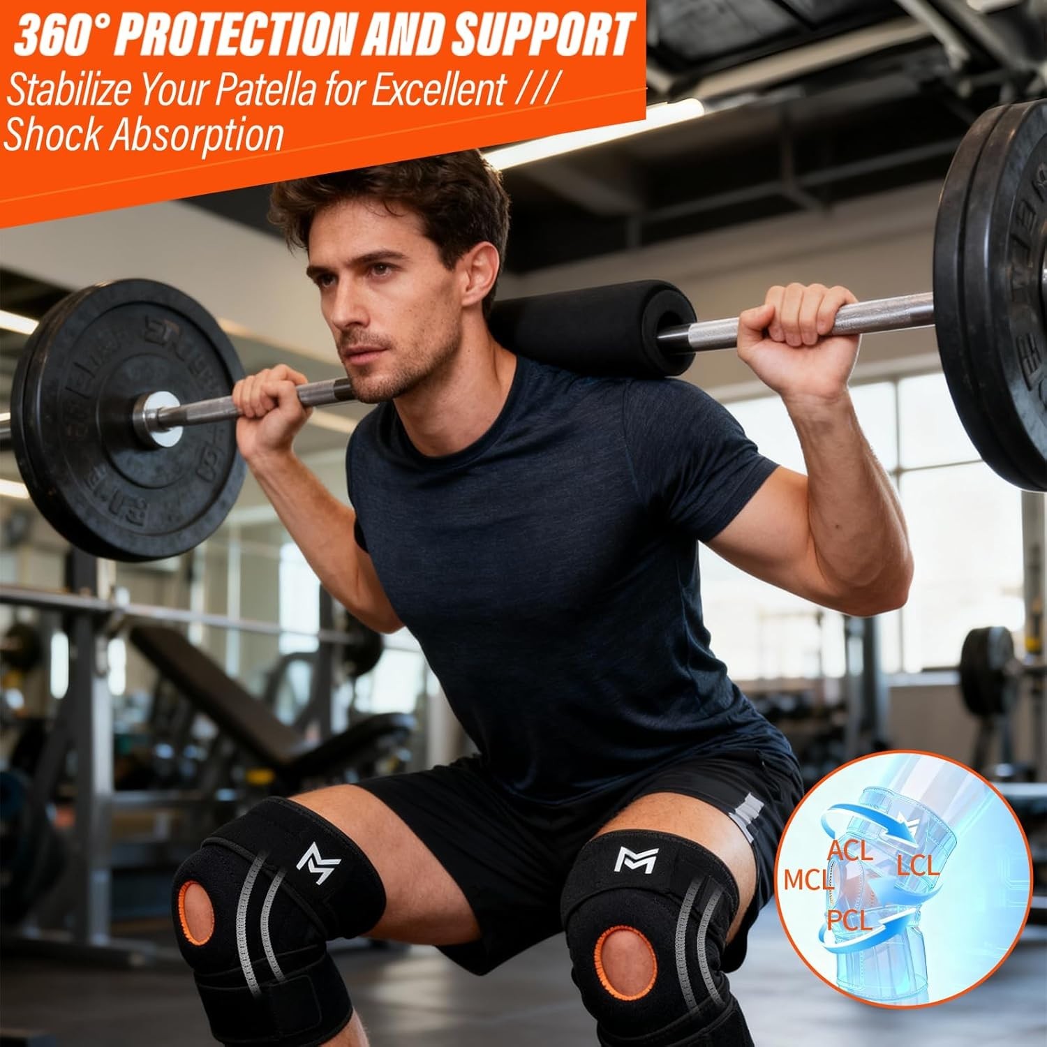 Knee Brace for Men & Wome ACL, MCL, Meniscus Tear & Arthritis Pain – Stabilizing