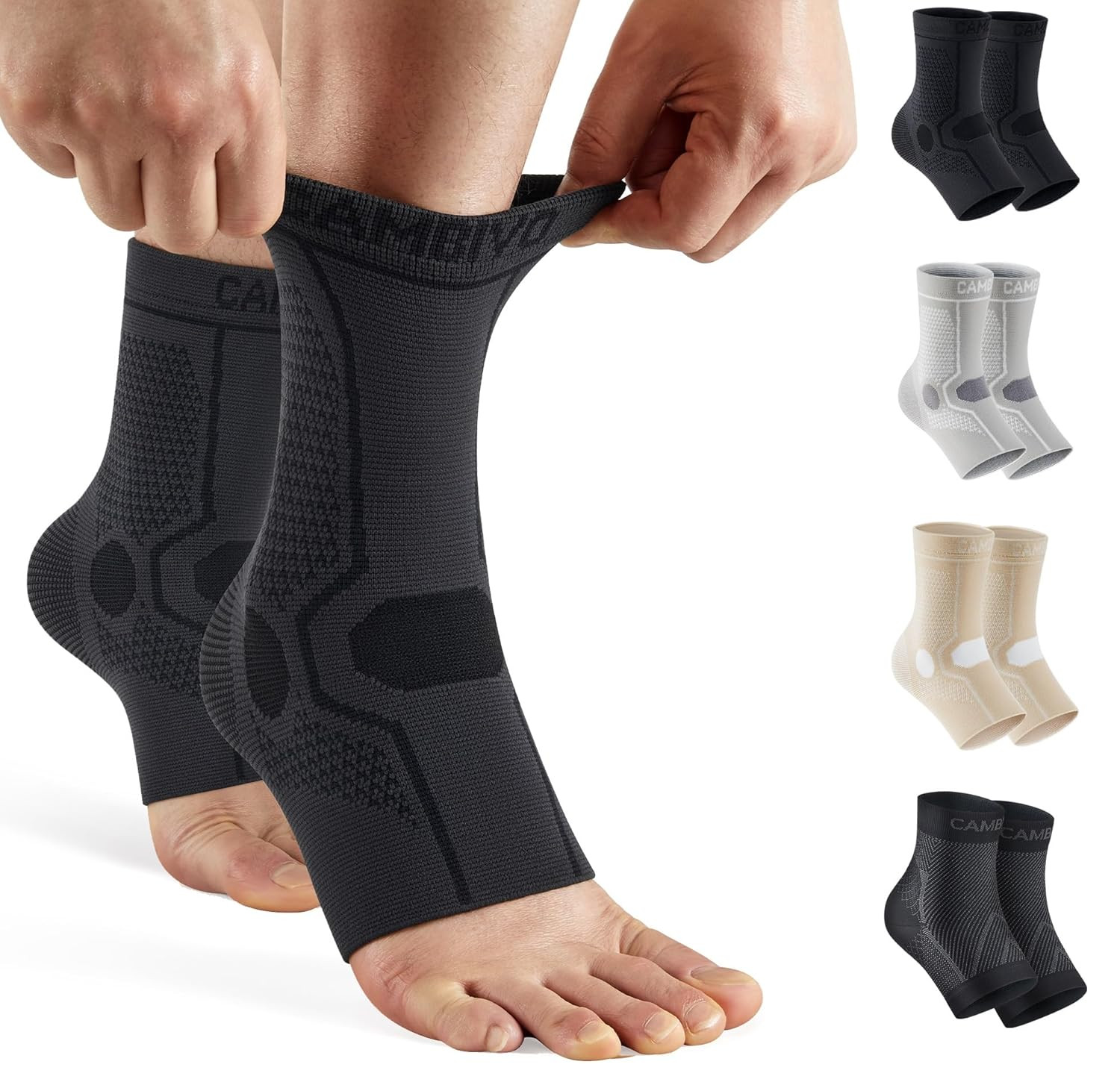 1 Pair Ankle Compression Sleeve for Men & Women – Soft, Breathable Support for P