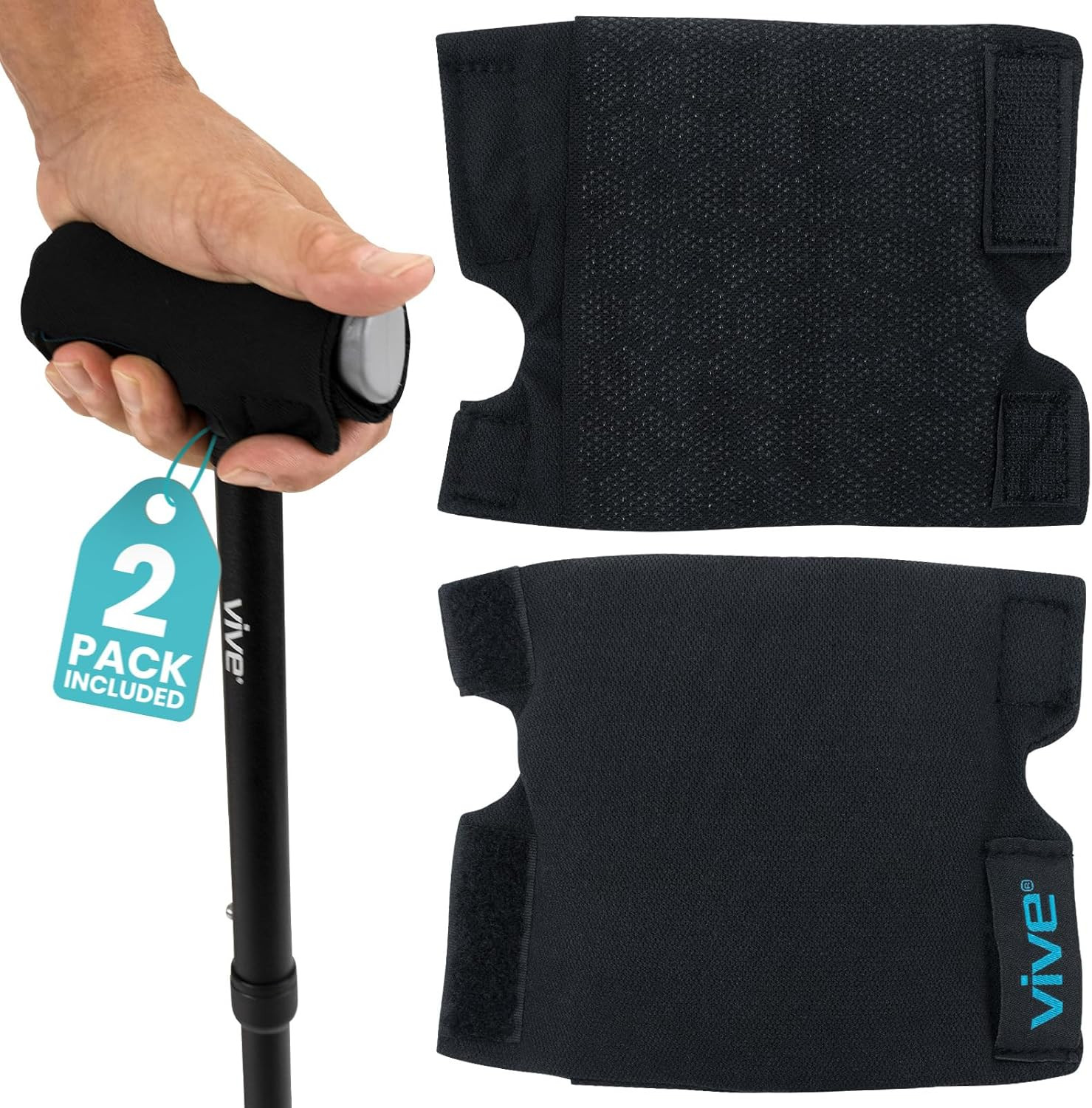 Cane Handle Cover – Cushion Grip, Hand Pain Relief for Elderly & Seniors – Foam