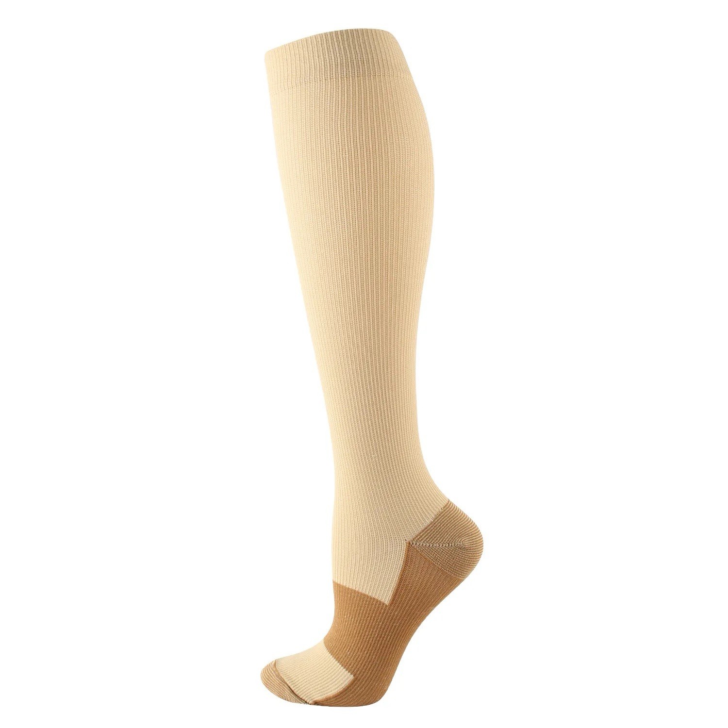 7 Pairs Compression Socks Men Women L/XL Knee High Extra Wide Calf 20-30 mmHg