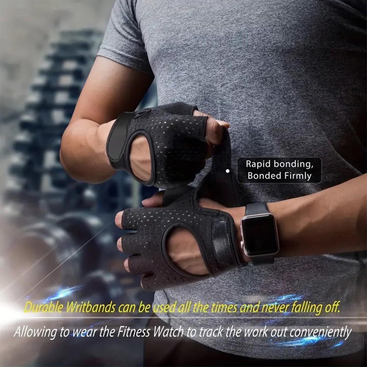 Gym Fitness Gloves Men Women Weight Lifting Bodybuilding Training Workout Gloves