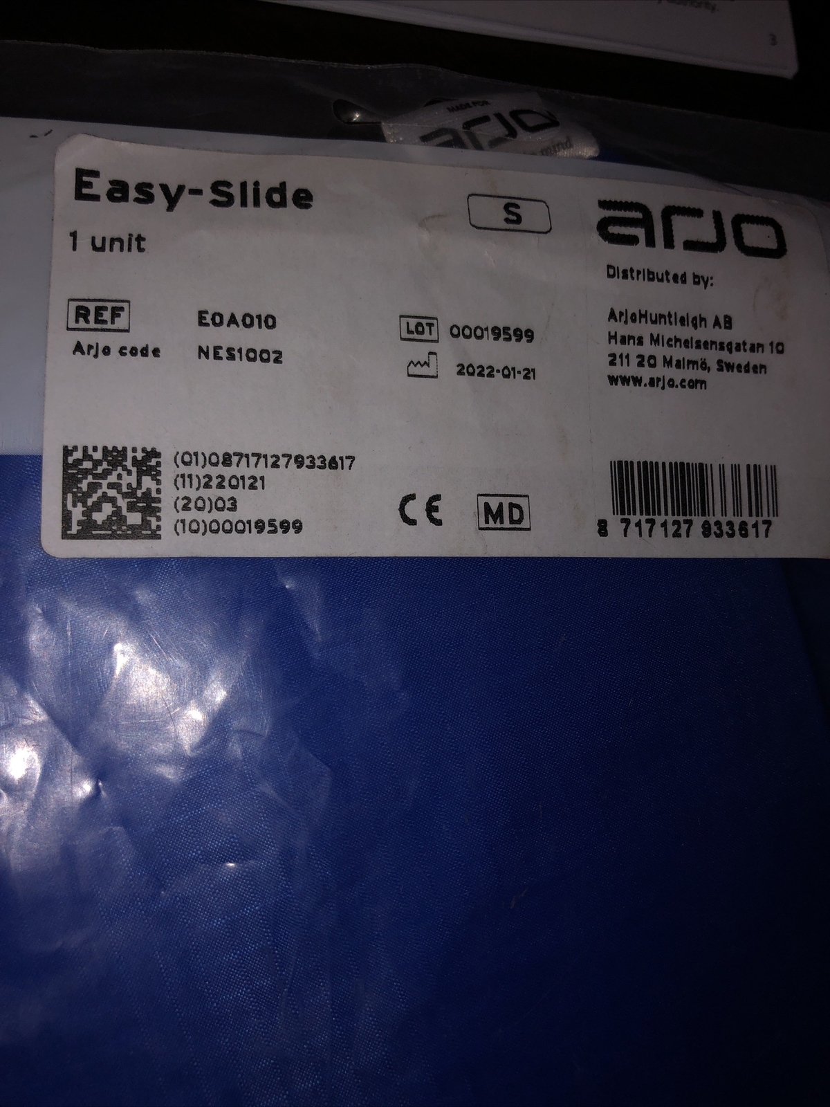 Arno Easy Slide Aid for Open Toe Compression Sock — Smal