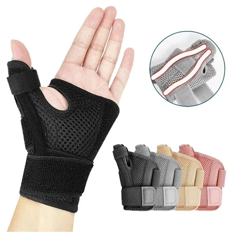 Thumb Wrist Support Brace Carpal Tunnel Sprain Splint Arthritis Left Right Black