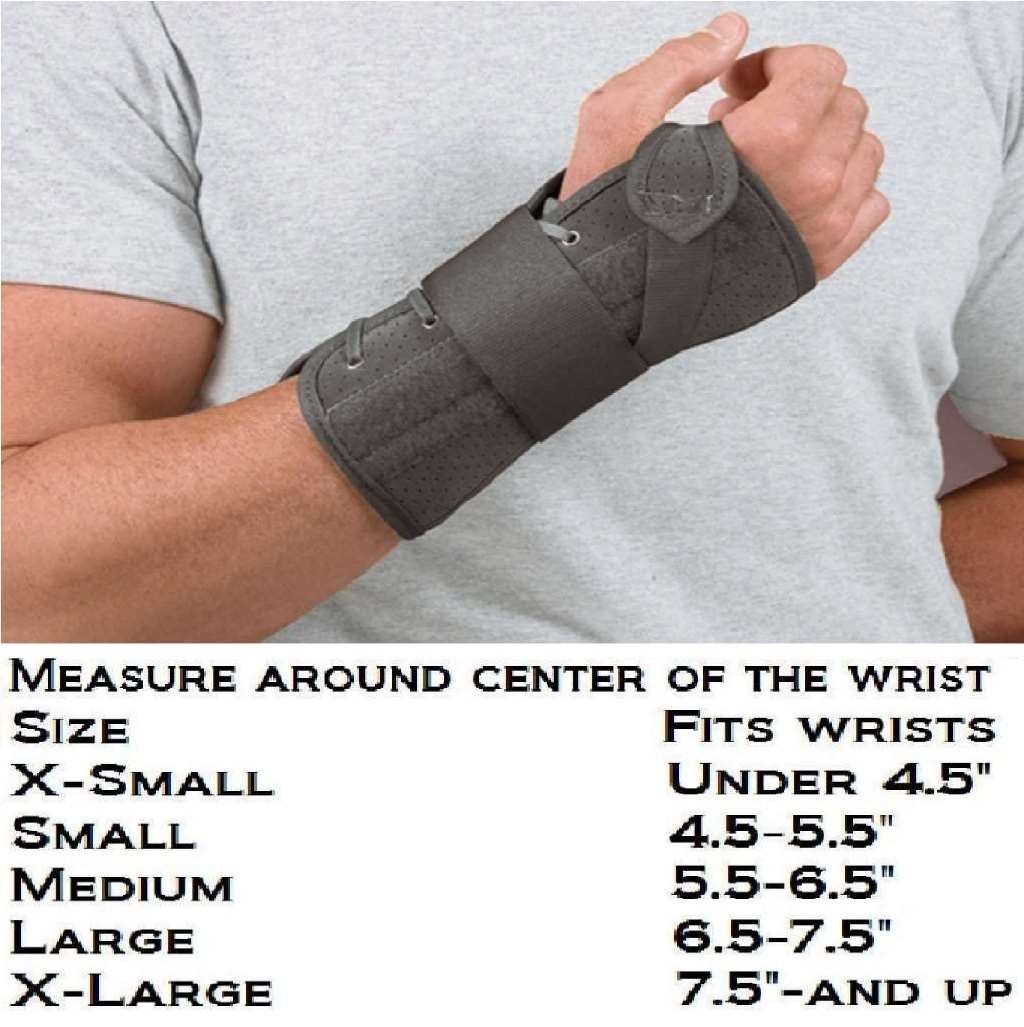 FLA Soft Fit Suede Finish Wrist Brace Black Right Hand X-Large Carpal Tunnel Syn