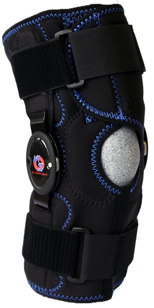 New Options Sports The Hybrid KC67-NOS Sleeve on Bottom Knee Brace New Support