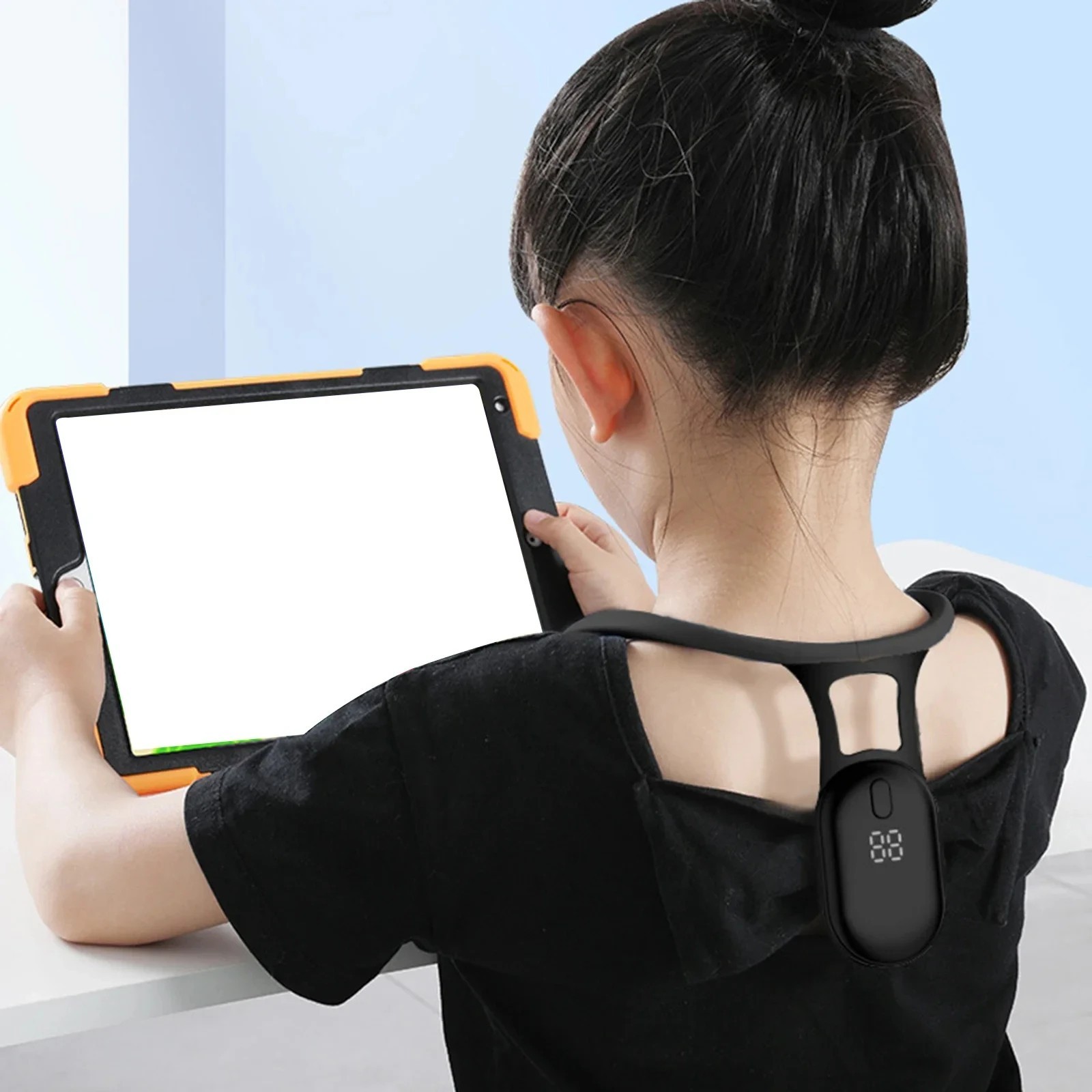 Smart Posture Corrector Vibration Reminder Back Neck Trainer Adult Kids