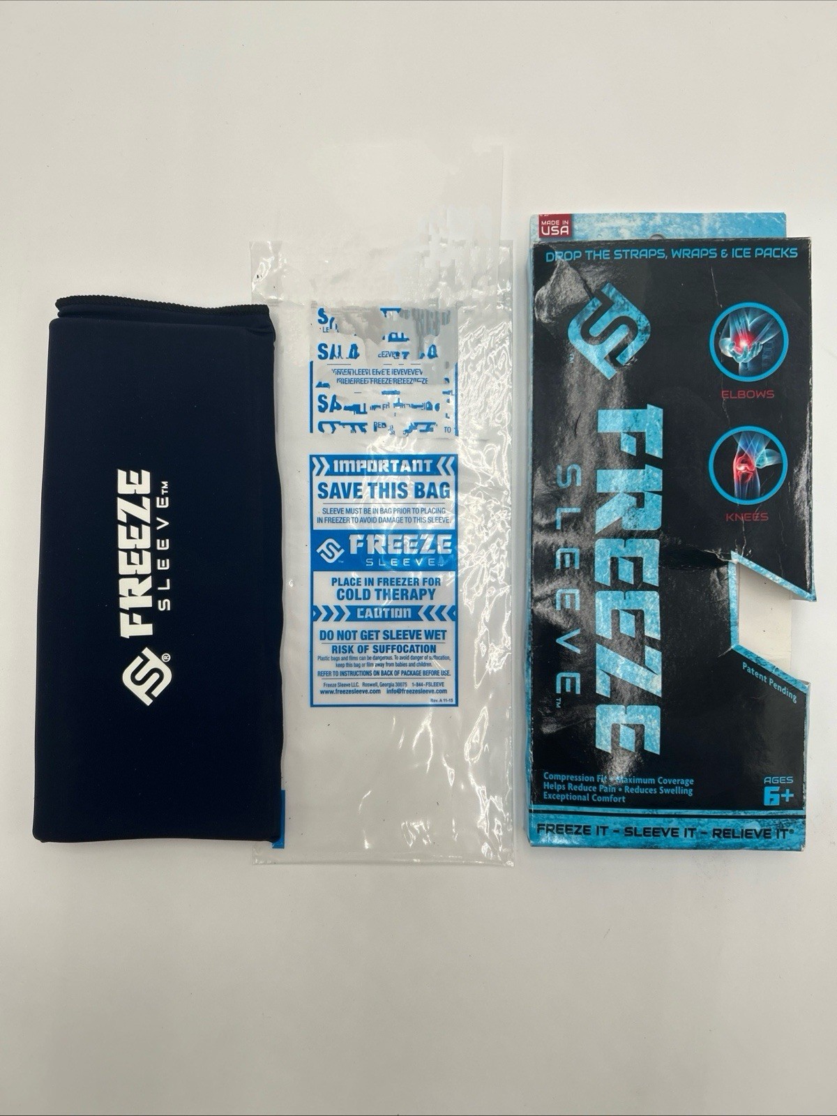 Freeze Sleeve Cold Therapy Compression Sleeve XL