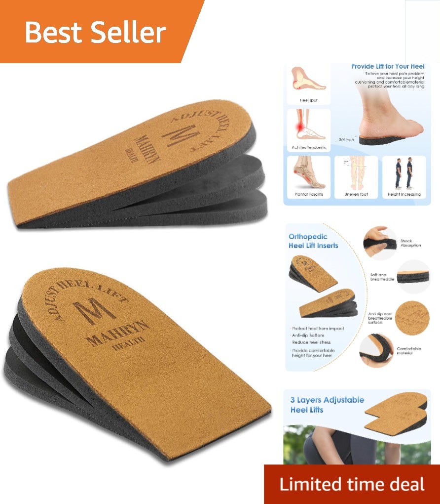 Self-Adhesive Adjustable Heel Lifts – Perfect for Sports Injuries & Everyday Use