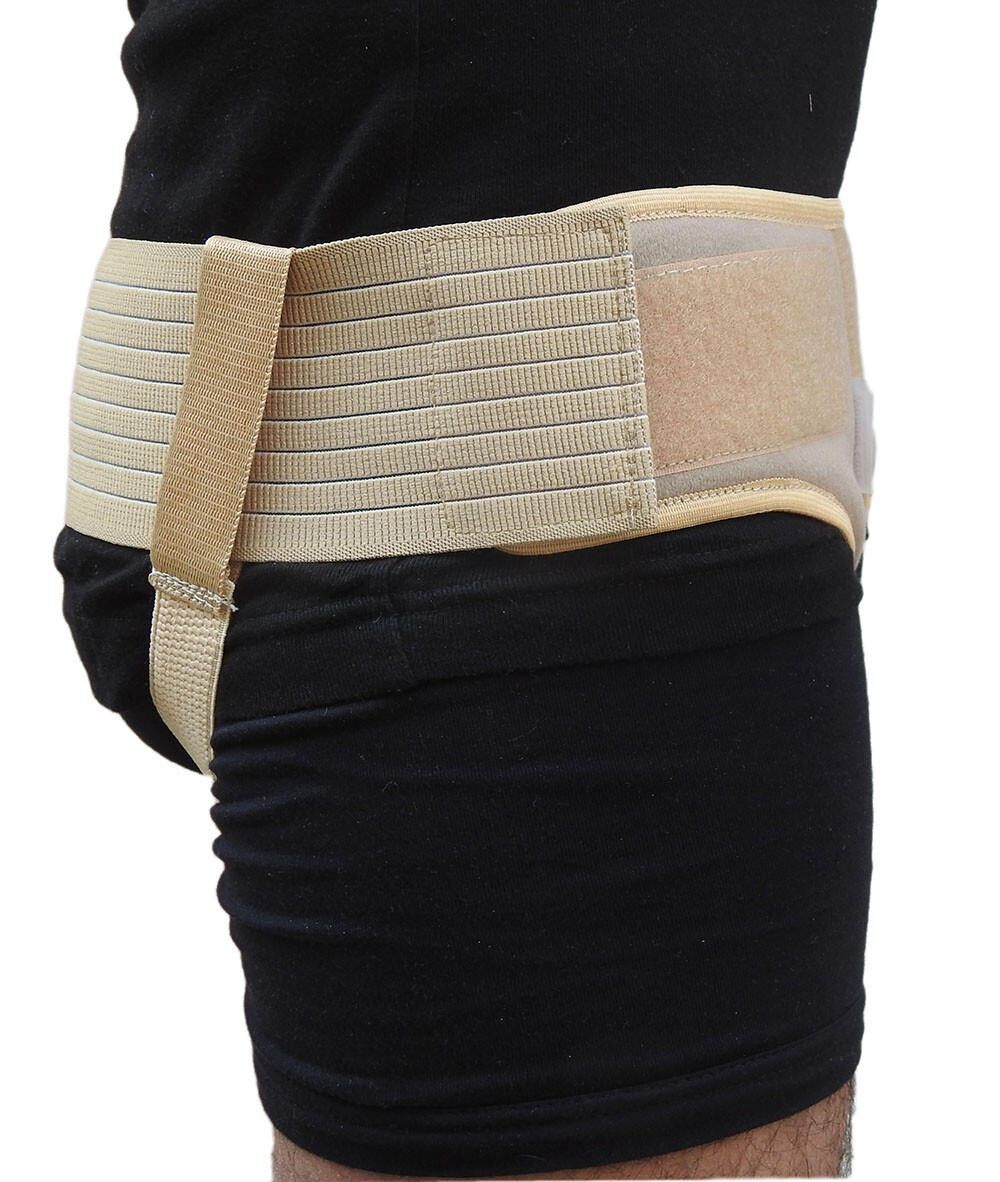 Double Inguinal Padded Hernia Support Belt Truss brace Hania Belt size S M L XL