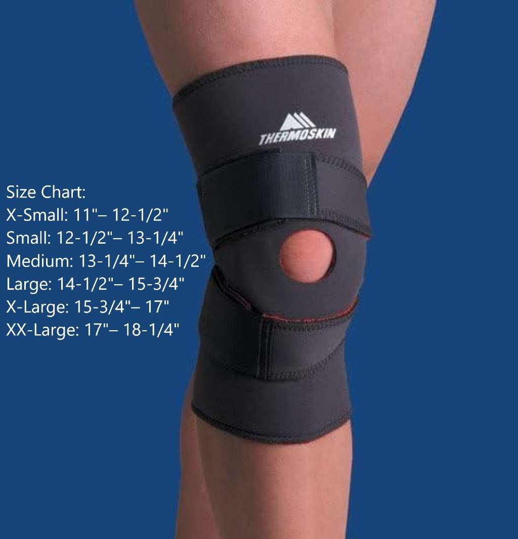 Thermoskin Patella Tracking Stabilizer, Black, X-Large