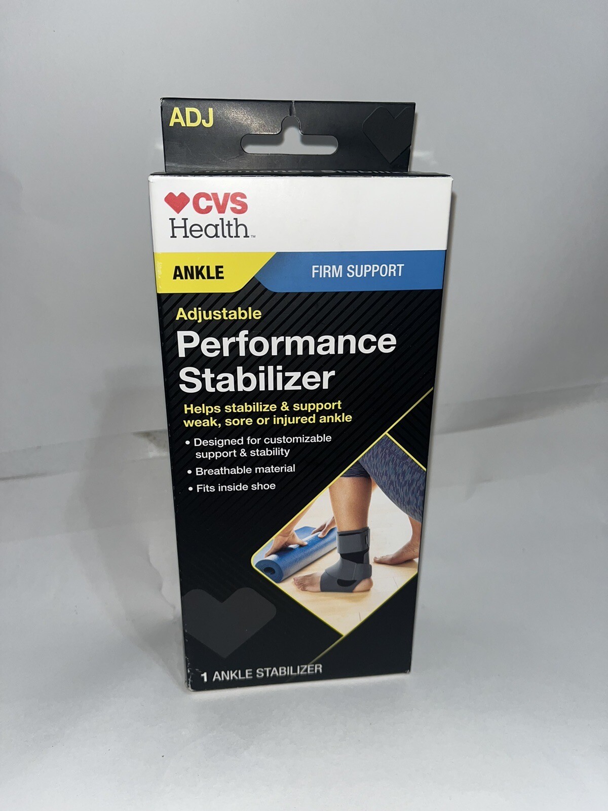 CVS Health Adjustable Firm Stabilizing Support Ankle One Size Unisex NEW