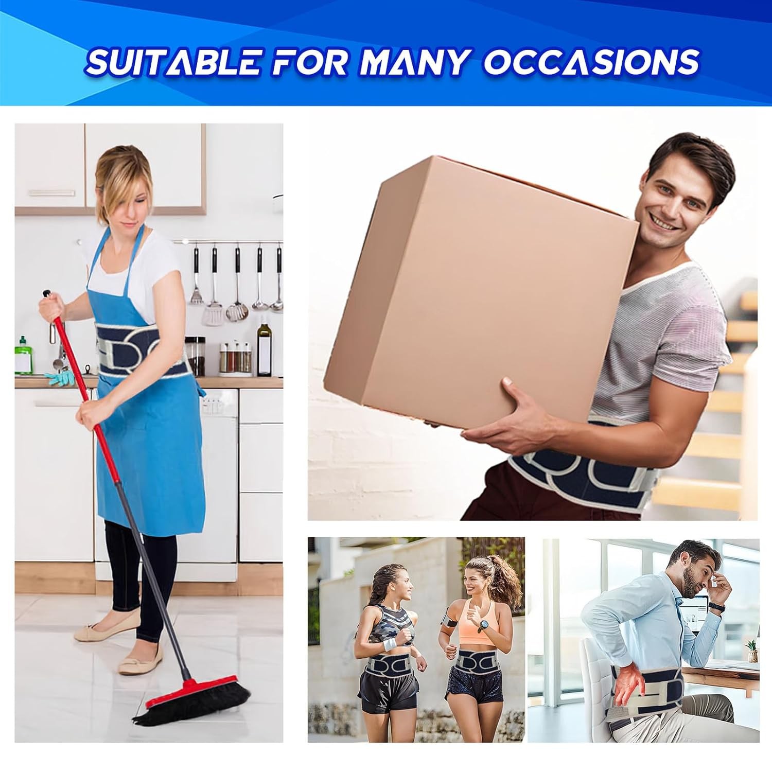 Back Brace for Lower Back Pain Relief from Herniated Disc, Sciatica & Scoliosis,