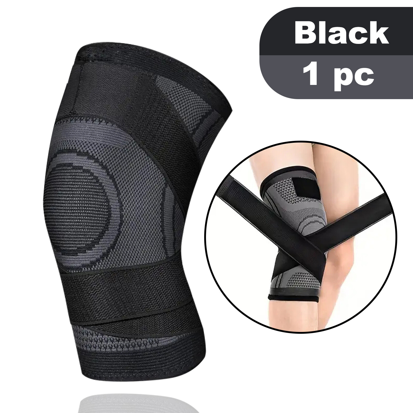 Knee Savers Sleeve Compression Brace Support Sport Joint Pain Arthritis Relief