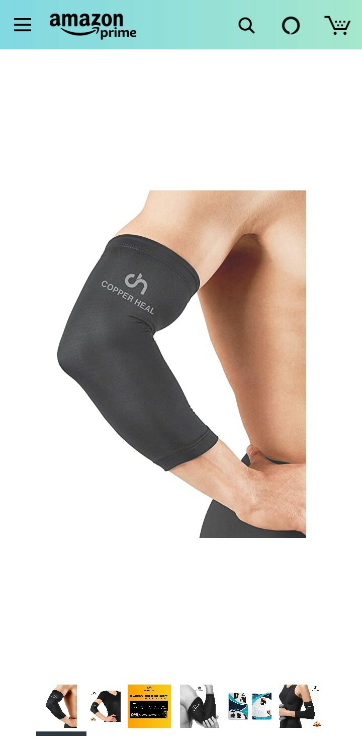 COPPER HEAL Elbow Compression Sleeve – Condition NEW – Size Medium