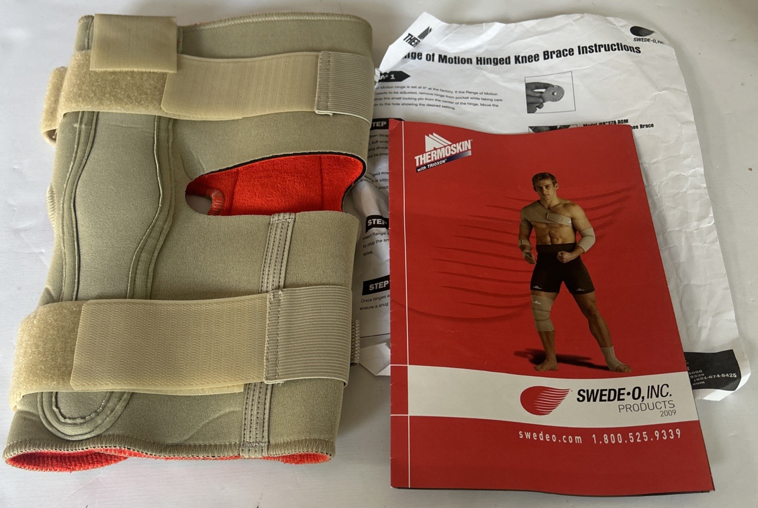 Thermoskin Hinged Knee Brace Beige Size Small