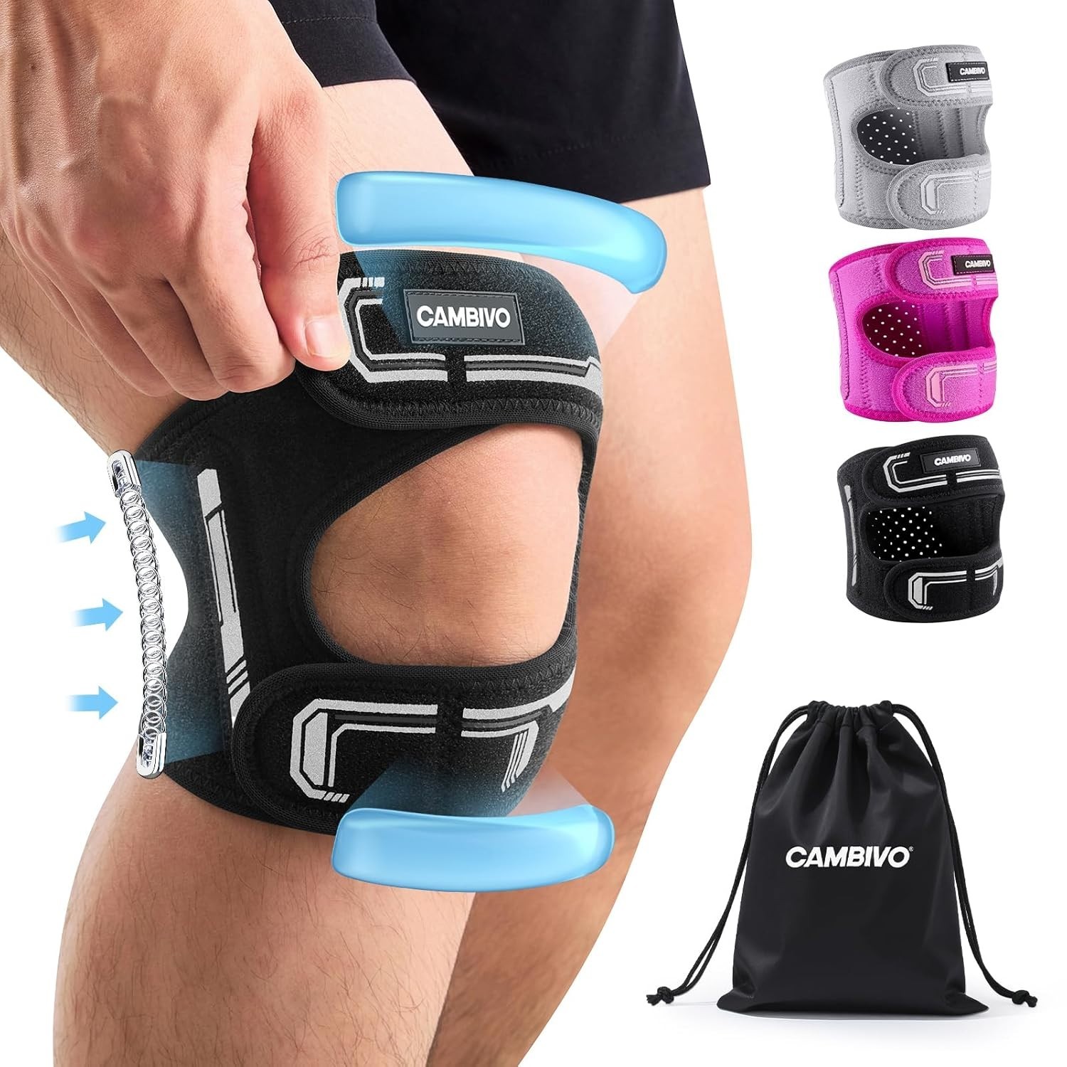 Lightweight Breathable Knee Brace with Side Stabilizers – Perfect for Active Use