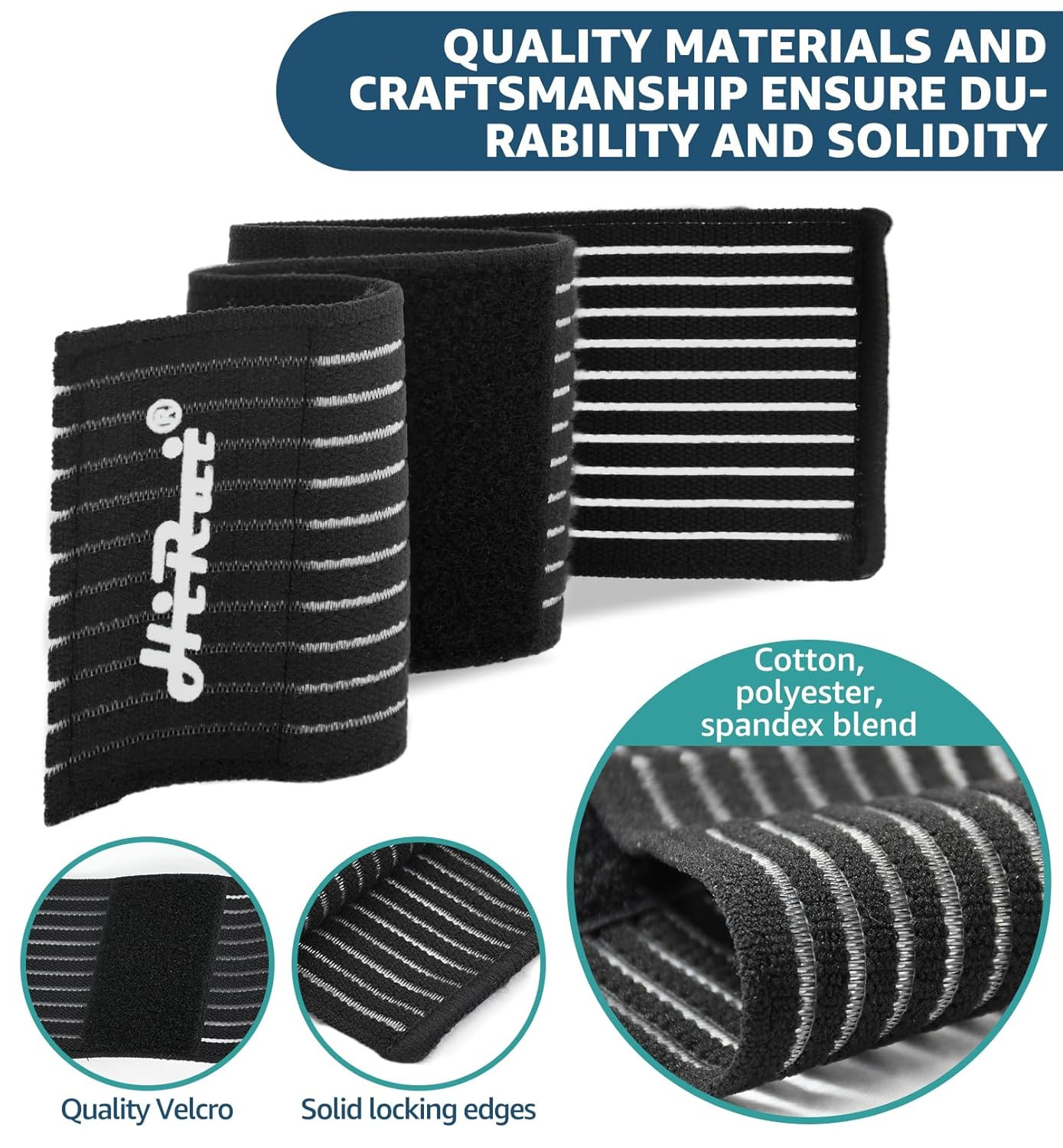 2-Pack High-Elastic Wrist Support Straps Wrist Compression Bandage – Wrist Wraps