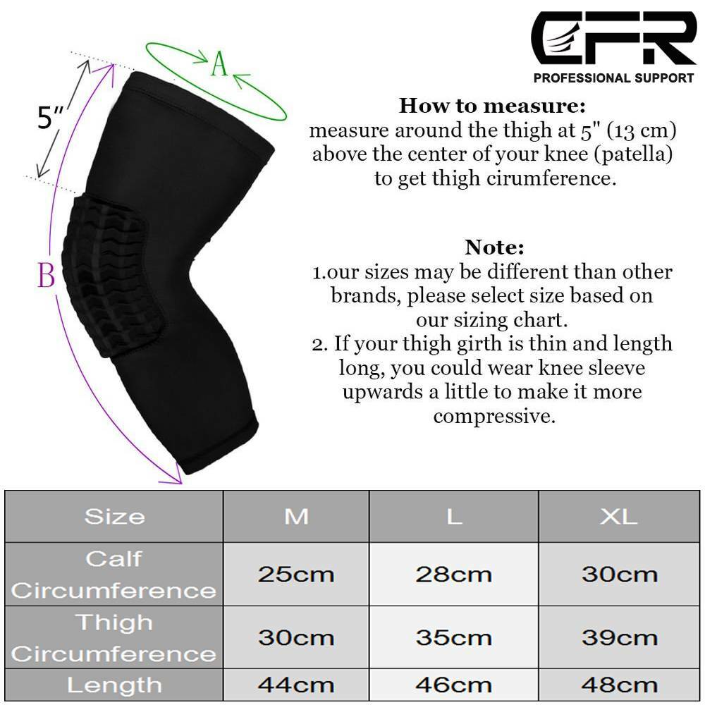 Compression Sleeve Support Leg Knee Brace Pad Socks Sport Basketball Men Women H