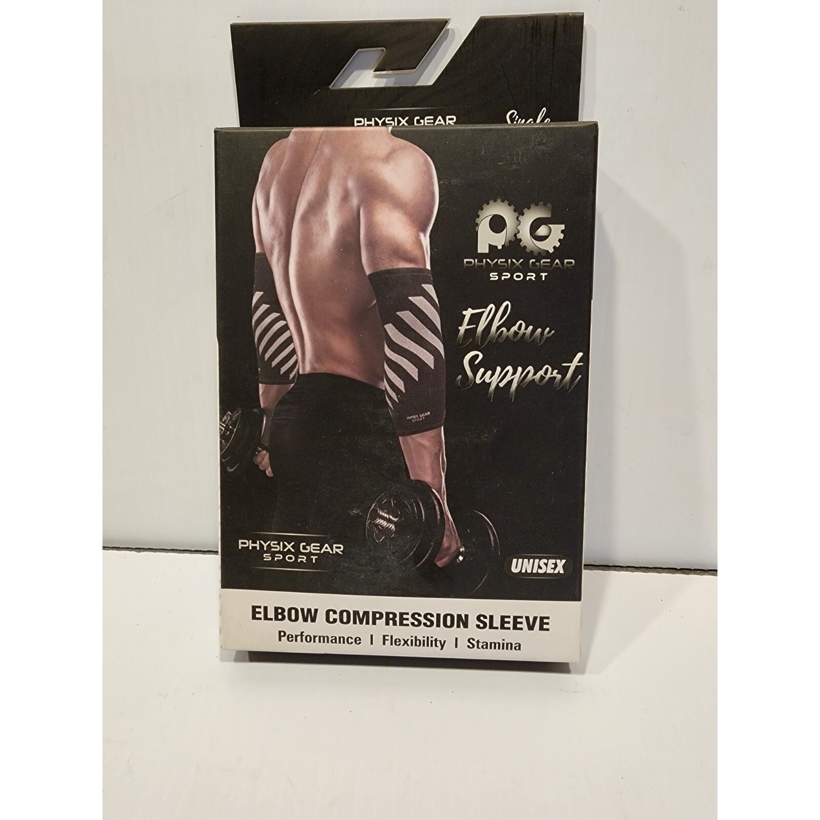 Physix Gear Sport 1 Pack Elbow Brace Unisex Compression Sleeve Large