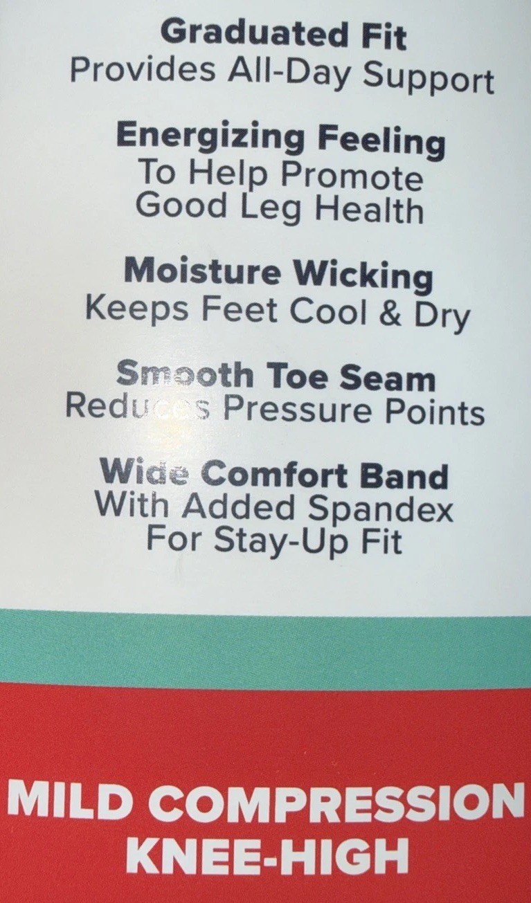 (3 Pr) Compression Socks-Navy Blue (Men 7-12/L-10-13)-LOWER COST THAN WALMART!