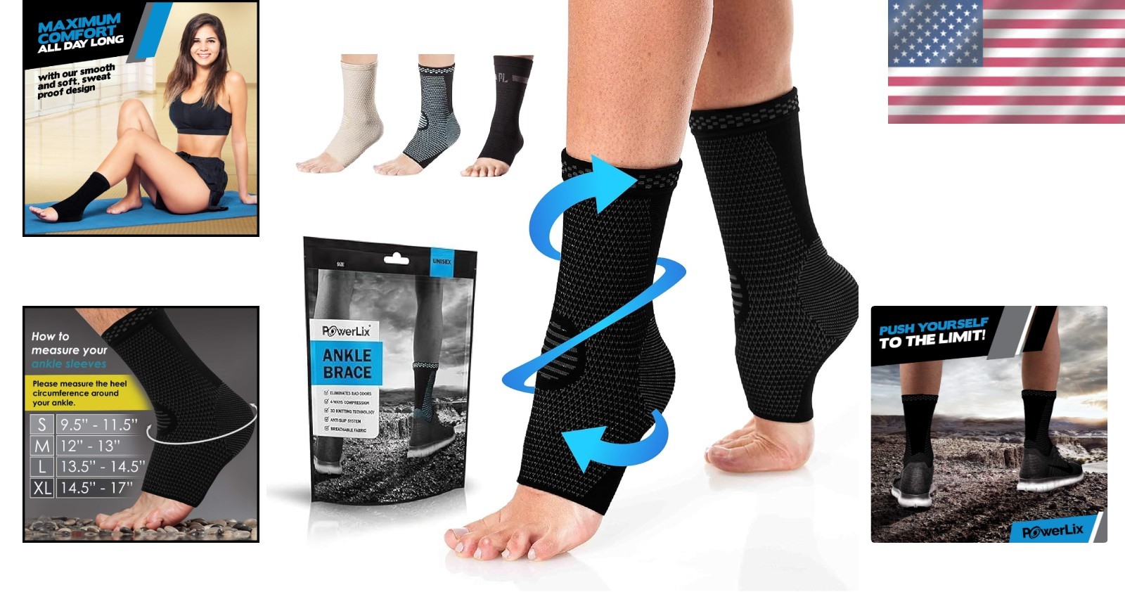 Comfortable Ankle Compression Sleeve
